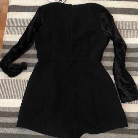 Mink Pink Velvet Long Sleeve Romper - Picture 4 of 5